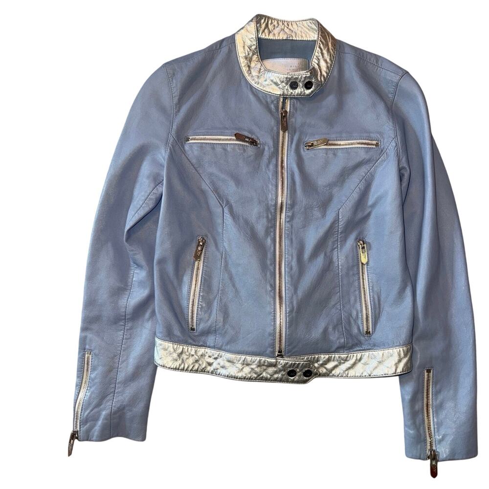 The Mighty Company The Grays Lamb leather‎ biker jacket